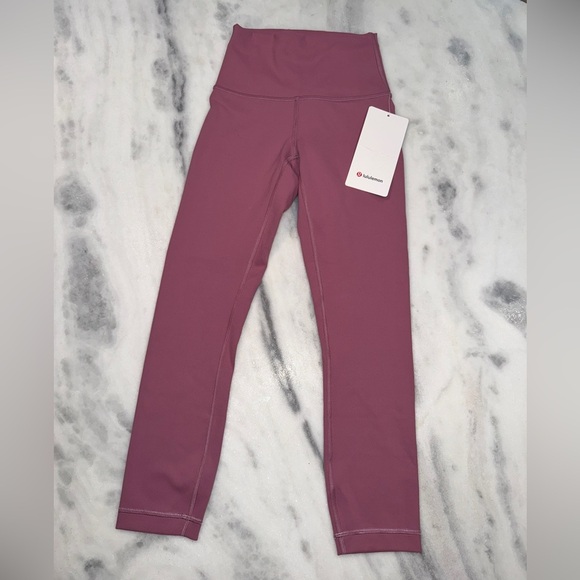 lululemon athletica Pants - lululemon Capri Leggings Wunder Train High-Rise Crop 23” Size 0 Merlot NWT